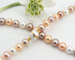 Chaîne de perles<br>multicolores<br>6.5 - 7.0 mm